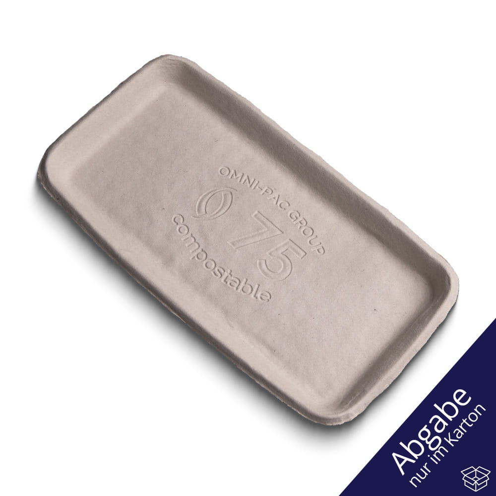 Foodtainer, Faserformschale, 260 x 135 x 19 mm, weiß, CareTainer