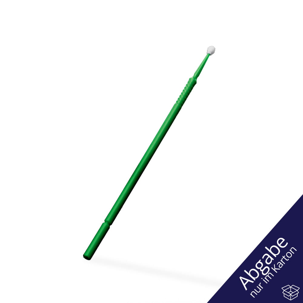 Einmal Mikroapplikatoren, 10cm, grün, regular, Kunststoff, Nylon, Med-Comfort