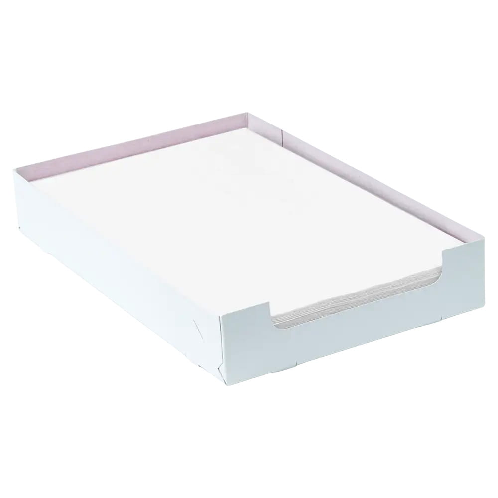 Einweg Tray-Filterpapier in der Box, 18 x 28 cm, Farbe weiß, Zellstoff Einweg Tray-Filterpapier in der Box, 18 x 28 cm, Farbe weiß, Zellstoff