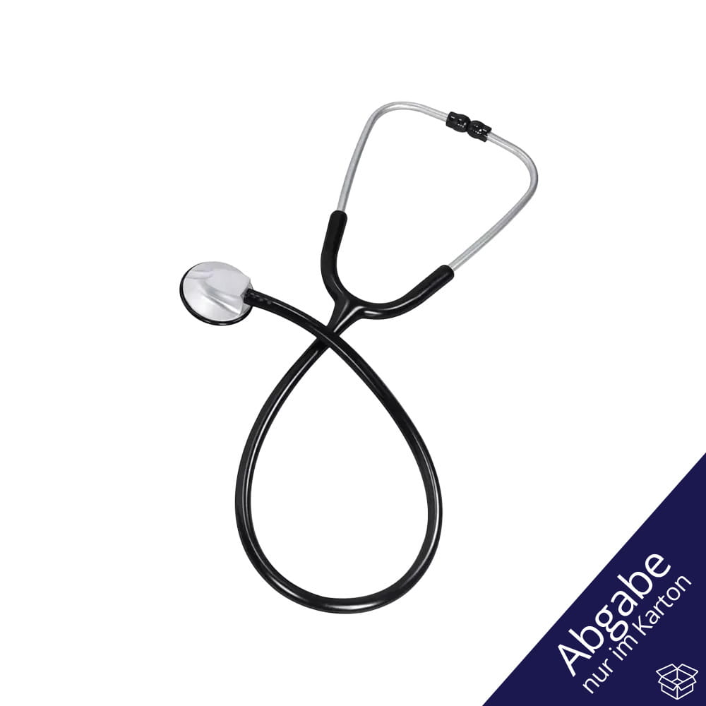 Flachkopf Stethoskop Deluxe, Farbe schwarz, Med-Comfort