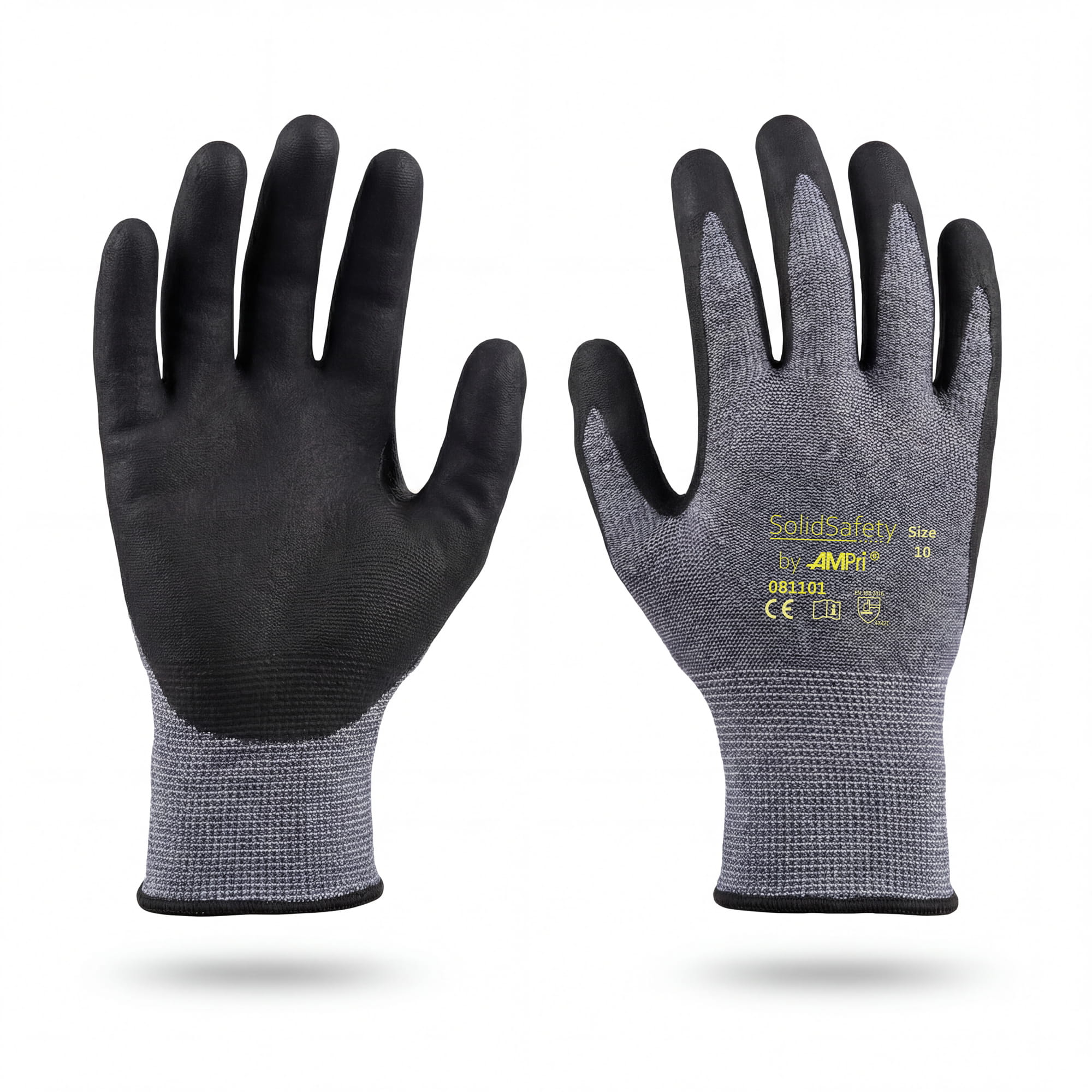 Schnittschutzhandschuhe, Größe 11, grau, SolidSafety Cut