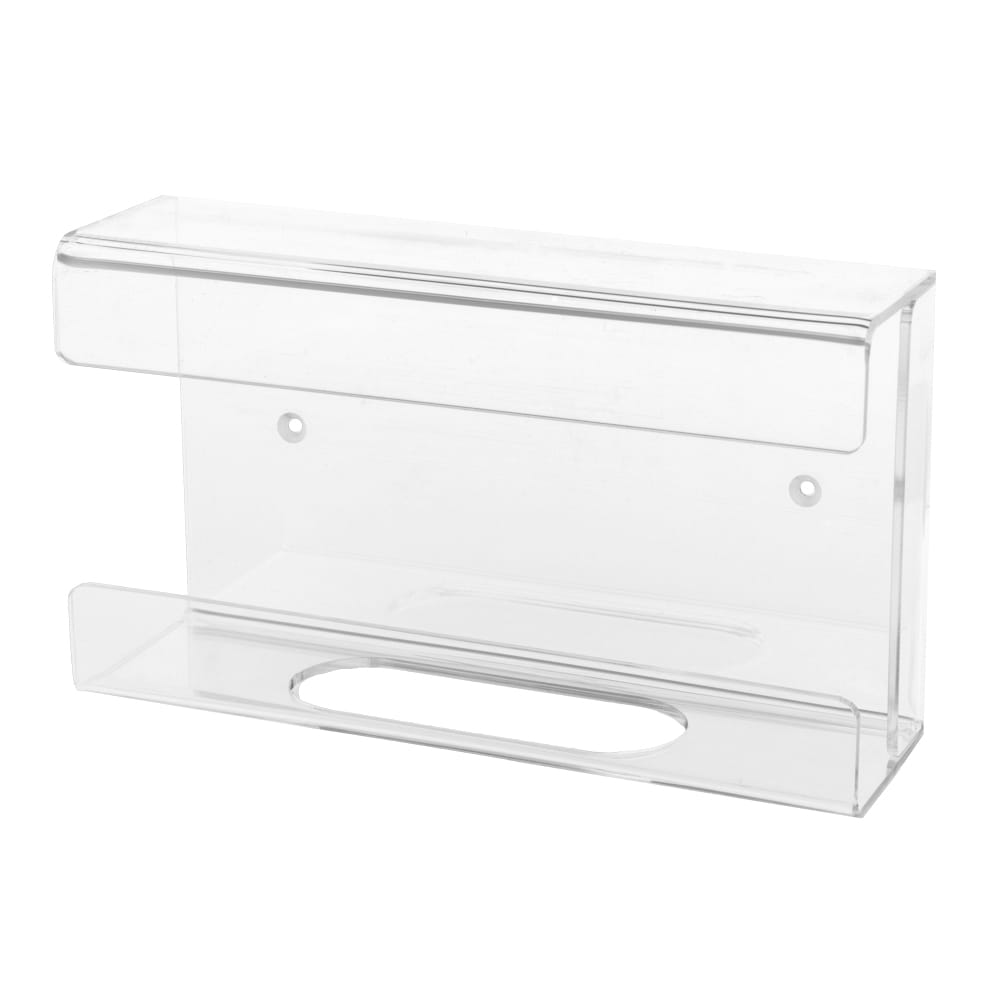 Einmalhandschuh Spender, Handschuh-Dispenserhalter, 215 x 120 x 60 mm, transparent, milchig, Acryl