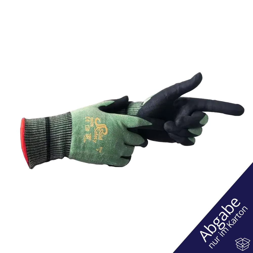 Schnittschutzhandschuh, Größe 8, grün, SolidSafety Cut Extreme