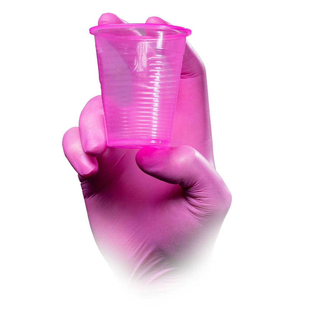 PP Mundspülbecher,180 ml, Farbe pink, Polypropylen