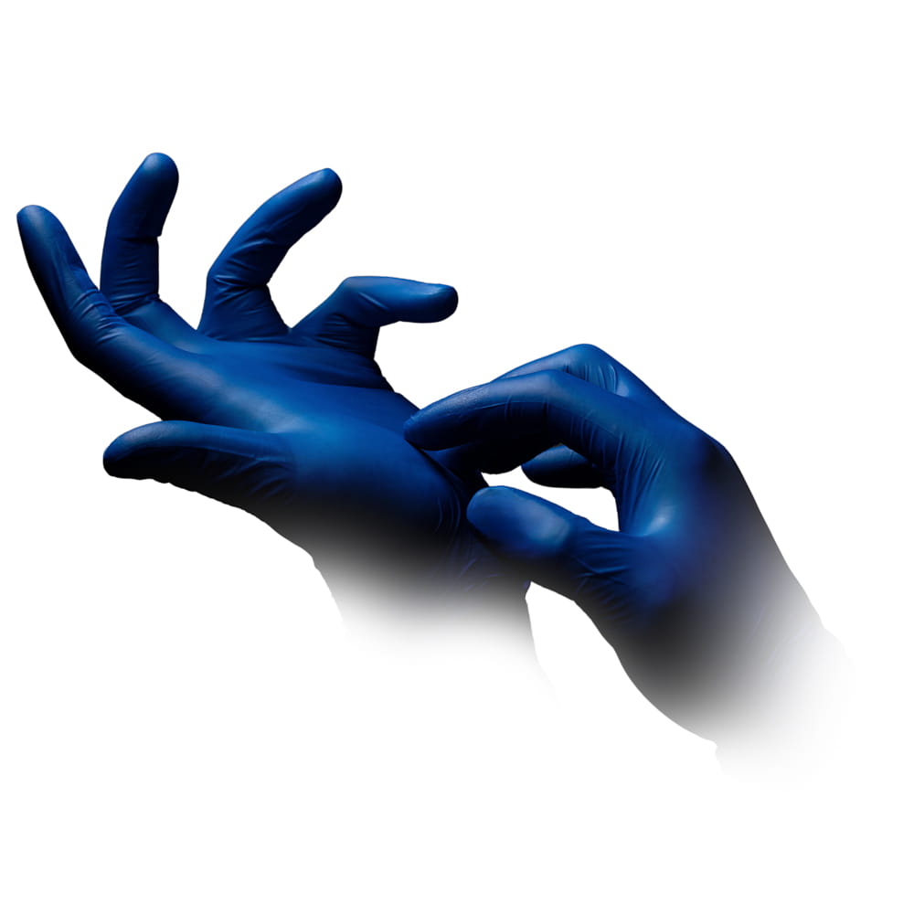 Nitrilhandschuhe, dunkelblau, blau, Größe M, puderfrei, Style blueberry by Med-Comfort