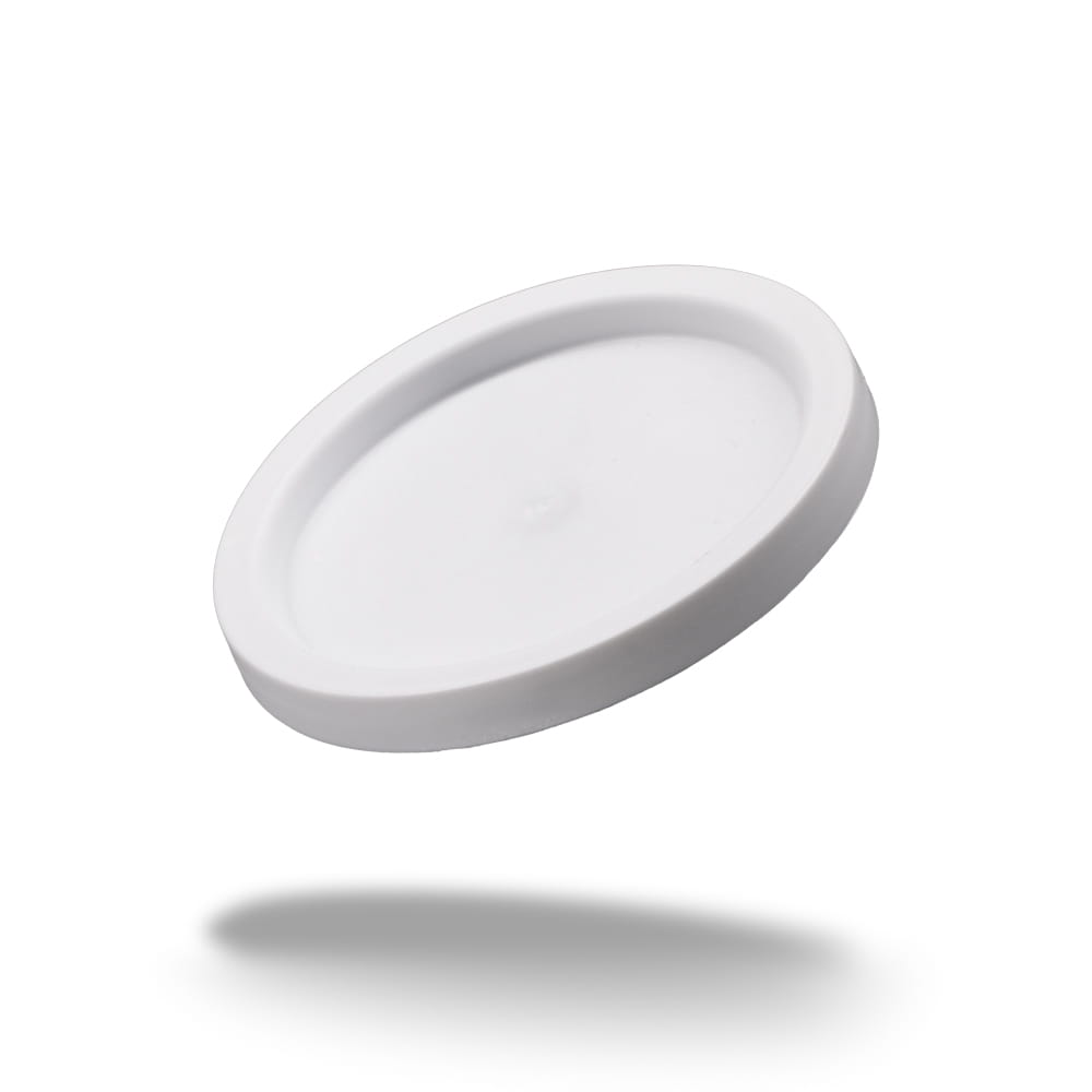 PE Deckel für Medizinbecher, Farbe weiß