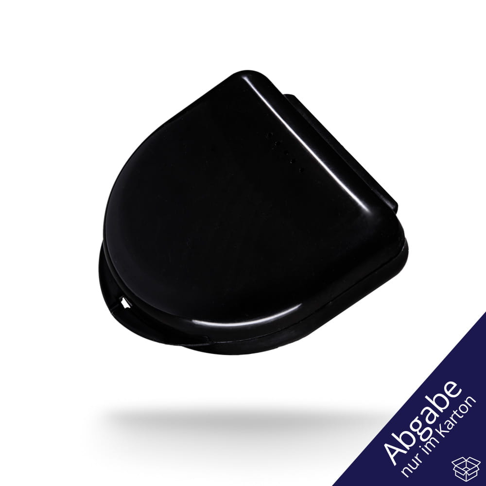 PP Dental Schienendose für Erwachsene, 65 x 58 x 20 cm, Farbe schwarz, Polypropylen