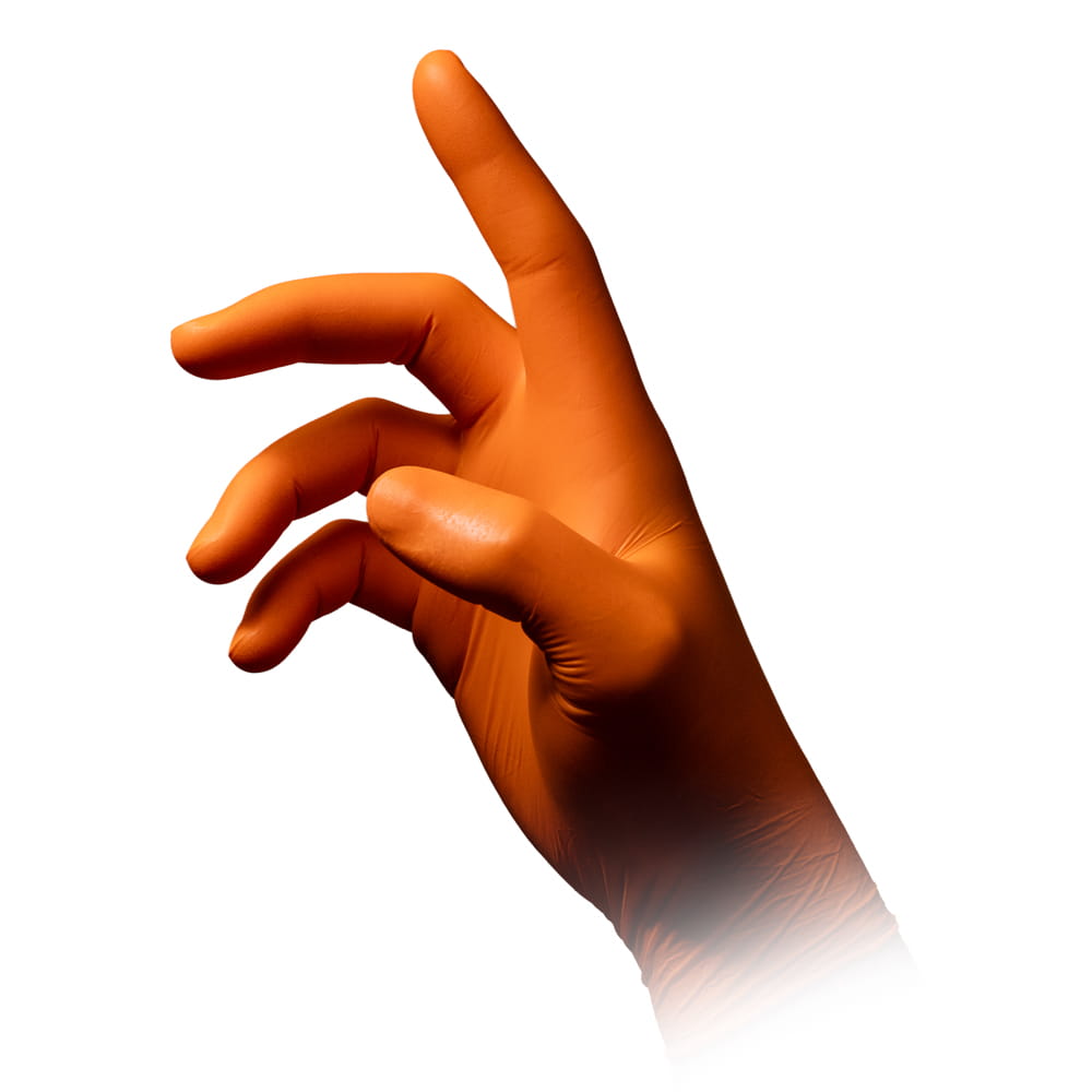Nitrilhandschuhe, orange, Größe S, puderfrei, Style orange by Med-Comfort Nitrilhandschuhe, orange, Größe S, puderfrei, Style orange by Med-Comfort