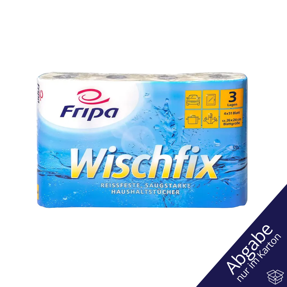 Küchenrollen, 3-lagig, weiß, wischfix