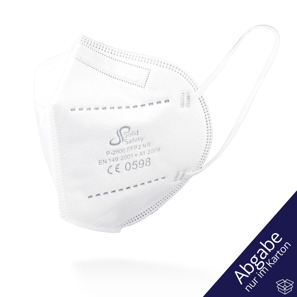 FFP2 Maske, Box á 5 Stck., weiß, SolidSafety