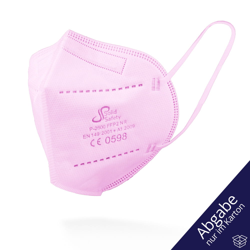 FFP2 Maske, Box á 5 Stck., pink, SolidSafety