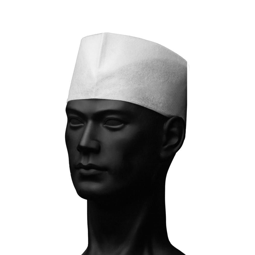 Schiffchenhaube aus Vlies , Farbe weiß, Größe unisize