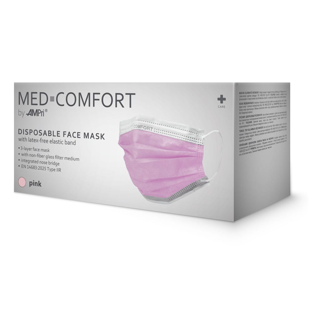 OP Maske, pink, Typ IIR, Med-Comfort
