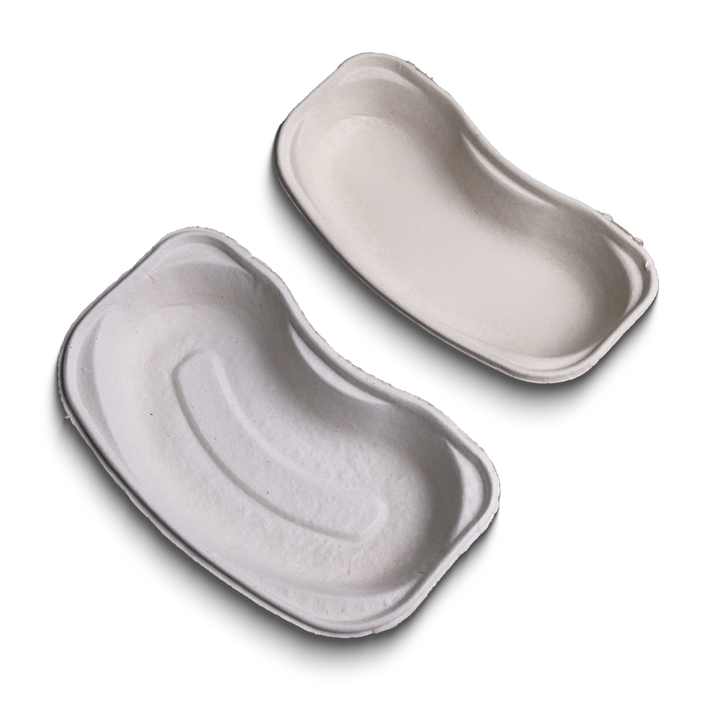 Einmal Faserstoff Nierenschale, grau, 252 x 150 x 48 mm, 700 ml