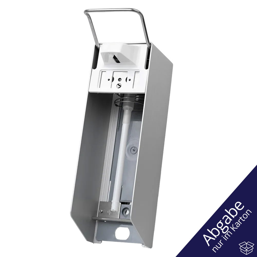 Wandspender für 1000 ml Desinfektionsmittel und Flüssigseifen, 320 x 94 x 160 mm, kurzer Hebel