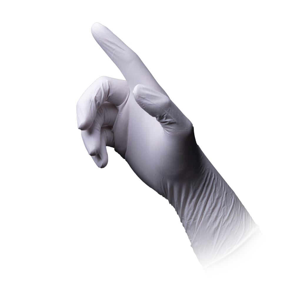 Nitrilhandschuhe, weiß, Größe M, puderfrei, Puracomfort white 300