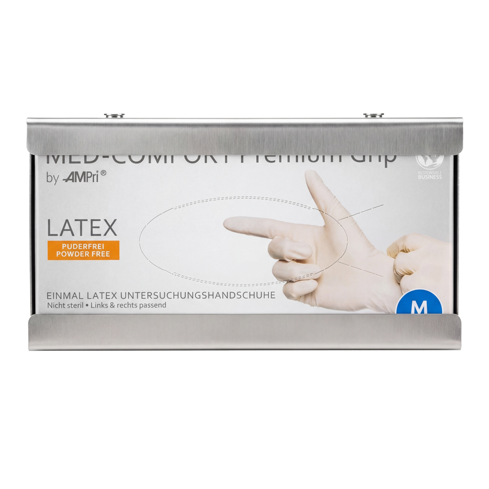 Einmalhandschuh Spender Stecksystem, Handschuh-Dispenserhalter, 250 x 130 x 75 mm, Edelstahl