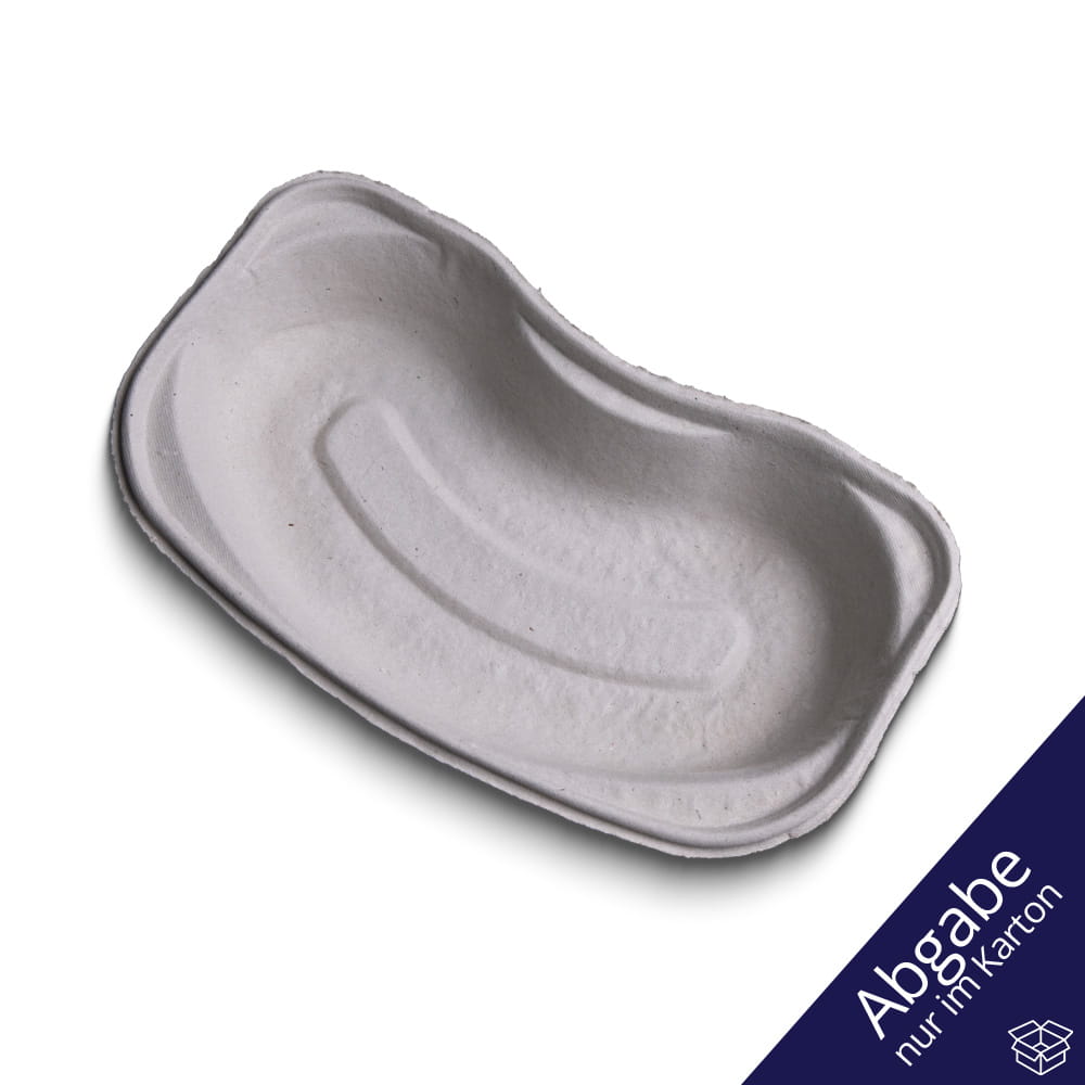 Einmal Faserstoff Nierenschale, weiß, 252 x 150 x 48 mm, 700 ml