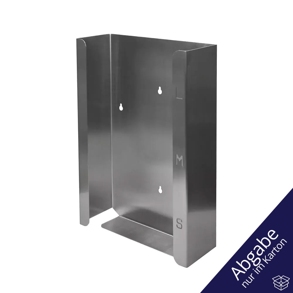 Einmalhandschuh Spender, Handschuh-Dispenserhalter, 263 x 330 x 70 mm, Edelstahl