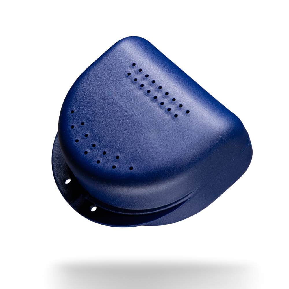 PP Dental Zahnspangenbox für Erwachsene, 80x80x45 cm, dunkelblau, blau, Polypropylen
