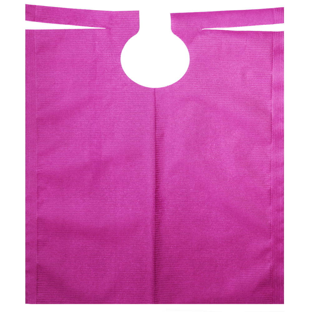 Patientenumhang mit PE Beschichtung, Farbe pink, 530 x 600 mm