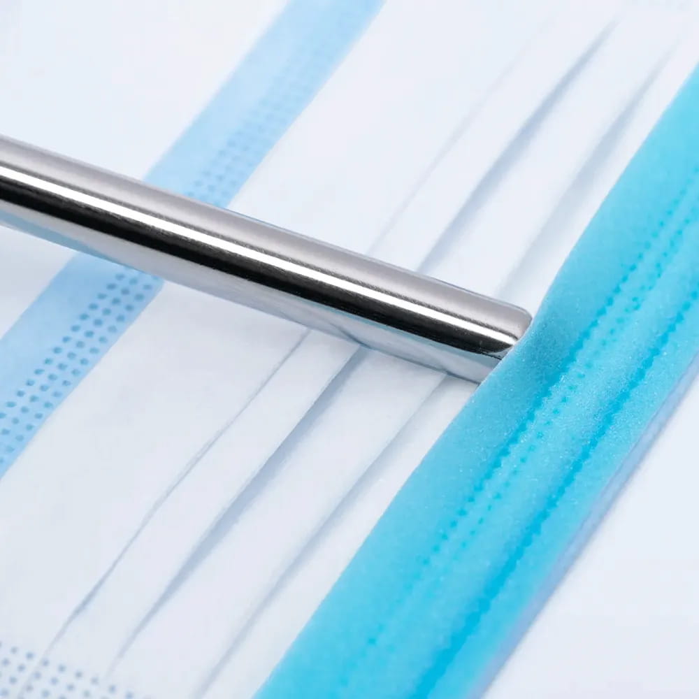 OP-Maske, blau, mit Antibeschlag-Funktion, FOG STOP, 4-lagig, mit Elastikbändern, Med-Comfort