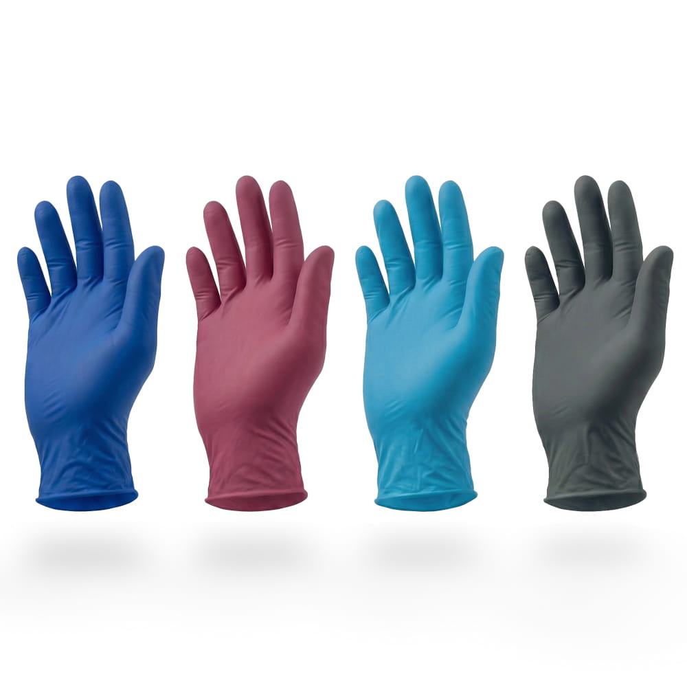 Nitrilhandschuhe, bunt, Farbenmix, Größe M, puderfrei, Style 4 Elements by AMPri