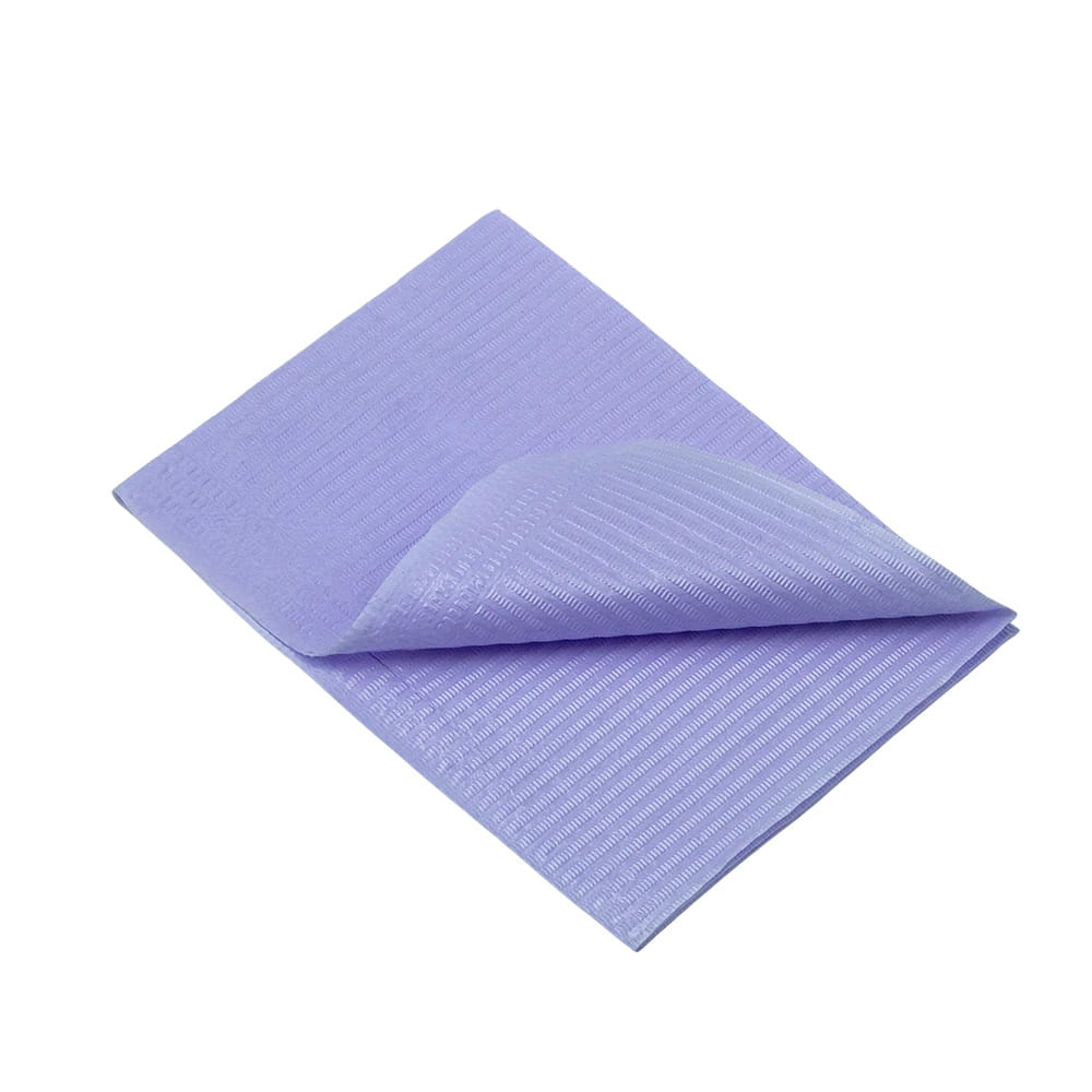 Dental Einweg Patientenservietten, 33 x 45 cm, Farbe lila Dental Einweg Patientenservietten, 33 x 45 cm, Farbe lila
