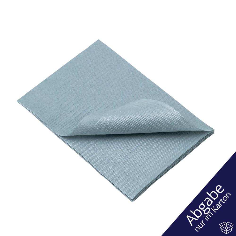 Dental Einweg Patientenservietten, 33 x 45 cm, Farbe grau