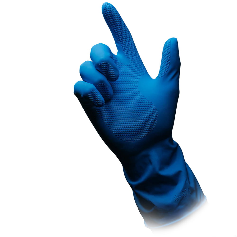 Haushaltshandschuhe Latex, blau, Größe S, puderfrei, Clean-Comfort Haushaltshandschuhe Latex, blau, Größe S, puderfrei, Clean-Comfort