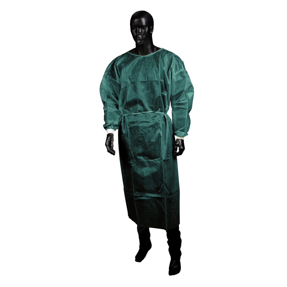 PP Einweg Besucherkittel, Größe L, XL, Farbe grün, Vlies, Med-Comfort