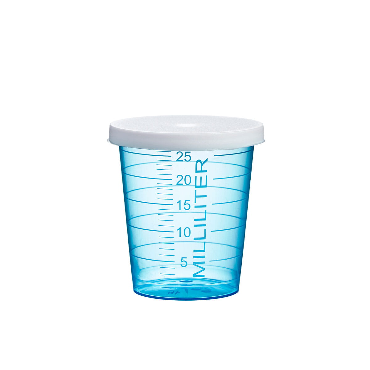 PE Einweg Deckel im Beutel für Medizinbecher L-09170, weiß