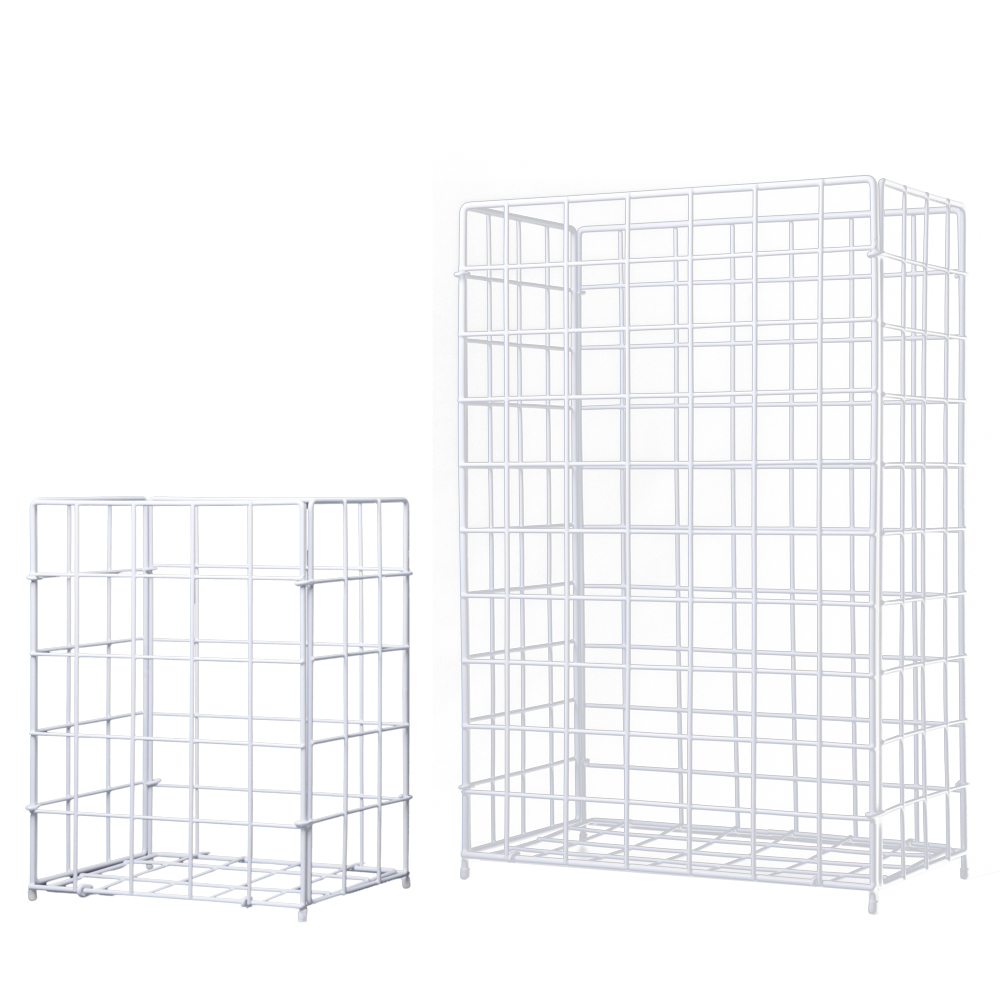 Draht, PVC Sammelkorb, weiß, 280 x 190 x 350 mm, 19 l