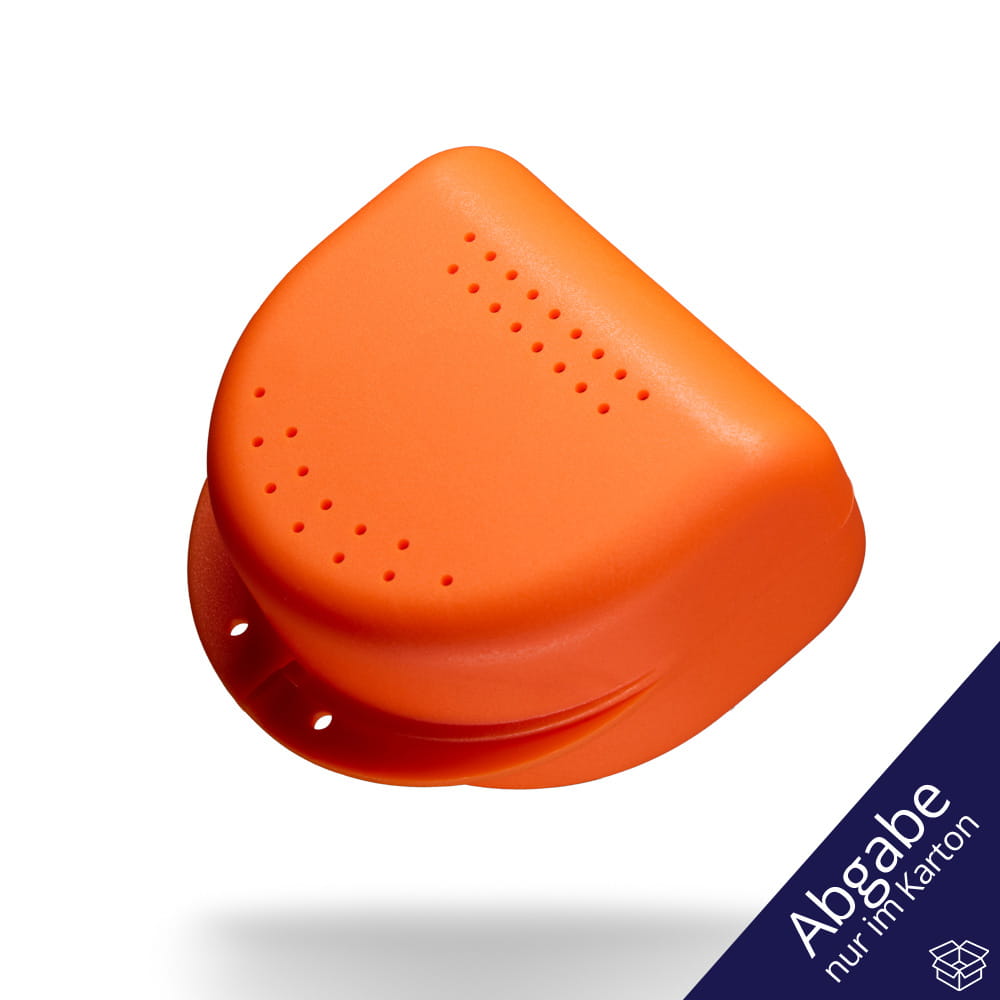 PP Dental Zahnspangenbox für Erwachsene, 80x80x45 cm, orange, Polypropylen