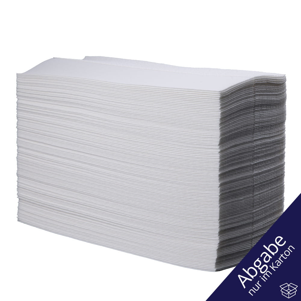 Airlaidtücher, Farbe weiß, Z-Falz, 20 x 25 cm, Großpackung