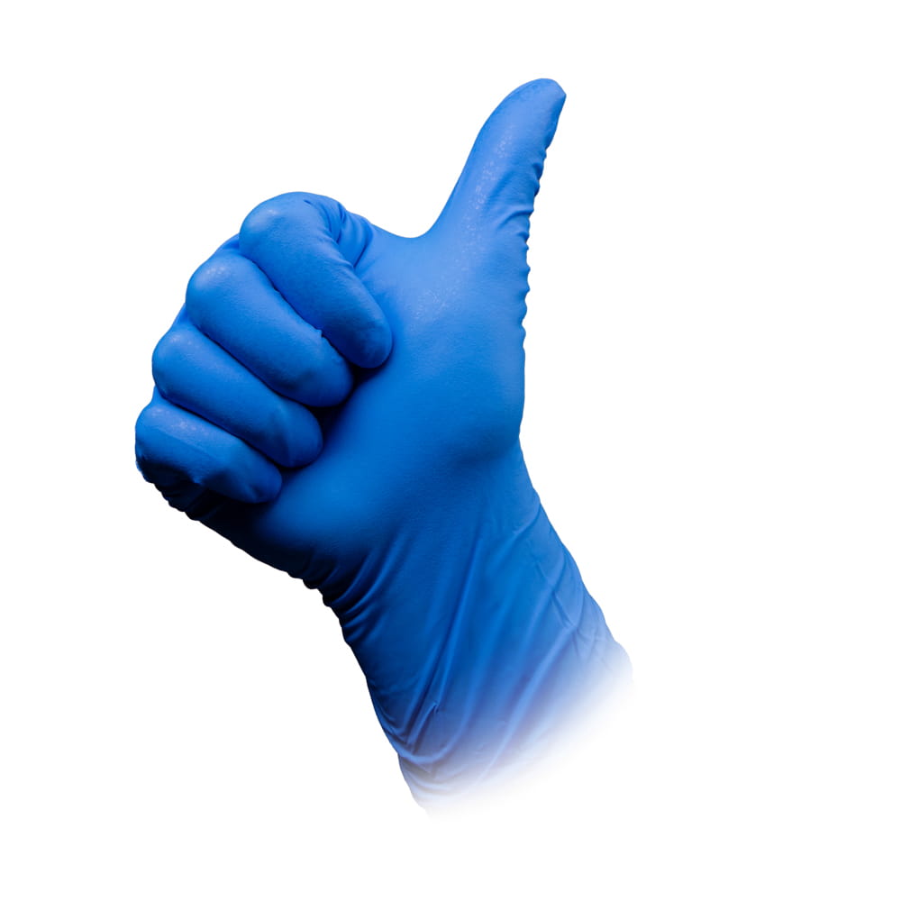 Einmalhandschuhe aus Nitril, Typ A, Größe XXXL, blau, Solidsafety High Risk Pro