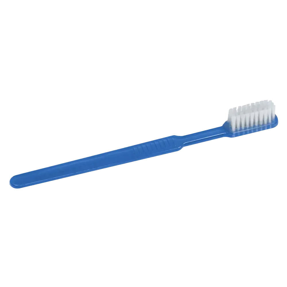 Dental PS Einmalzahnbürste mit Zahnpasta, Farbe blau, 15 x 2,6 cm, Med-Comfort