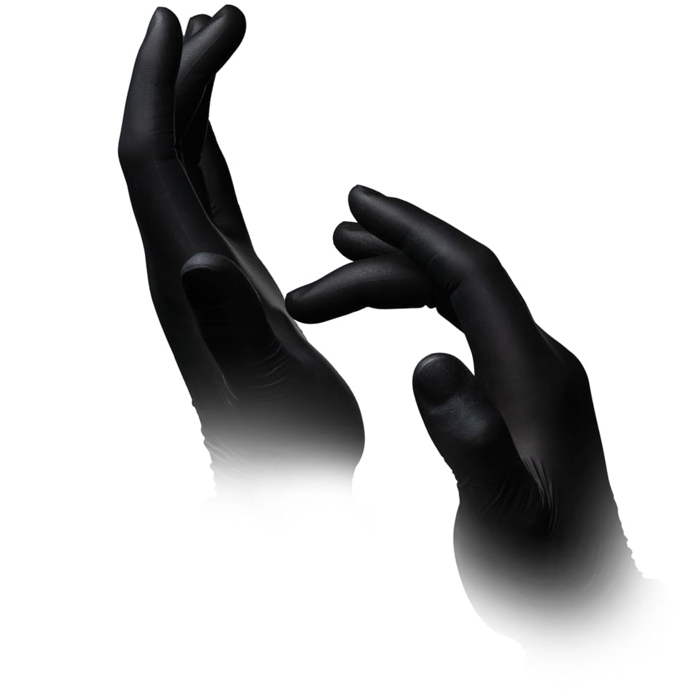 Nitrilhandschuhe, schwarz, Größe M, puderfrei, Style Black by Med-Comfort