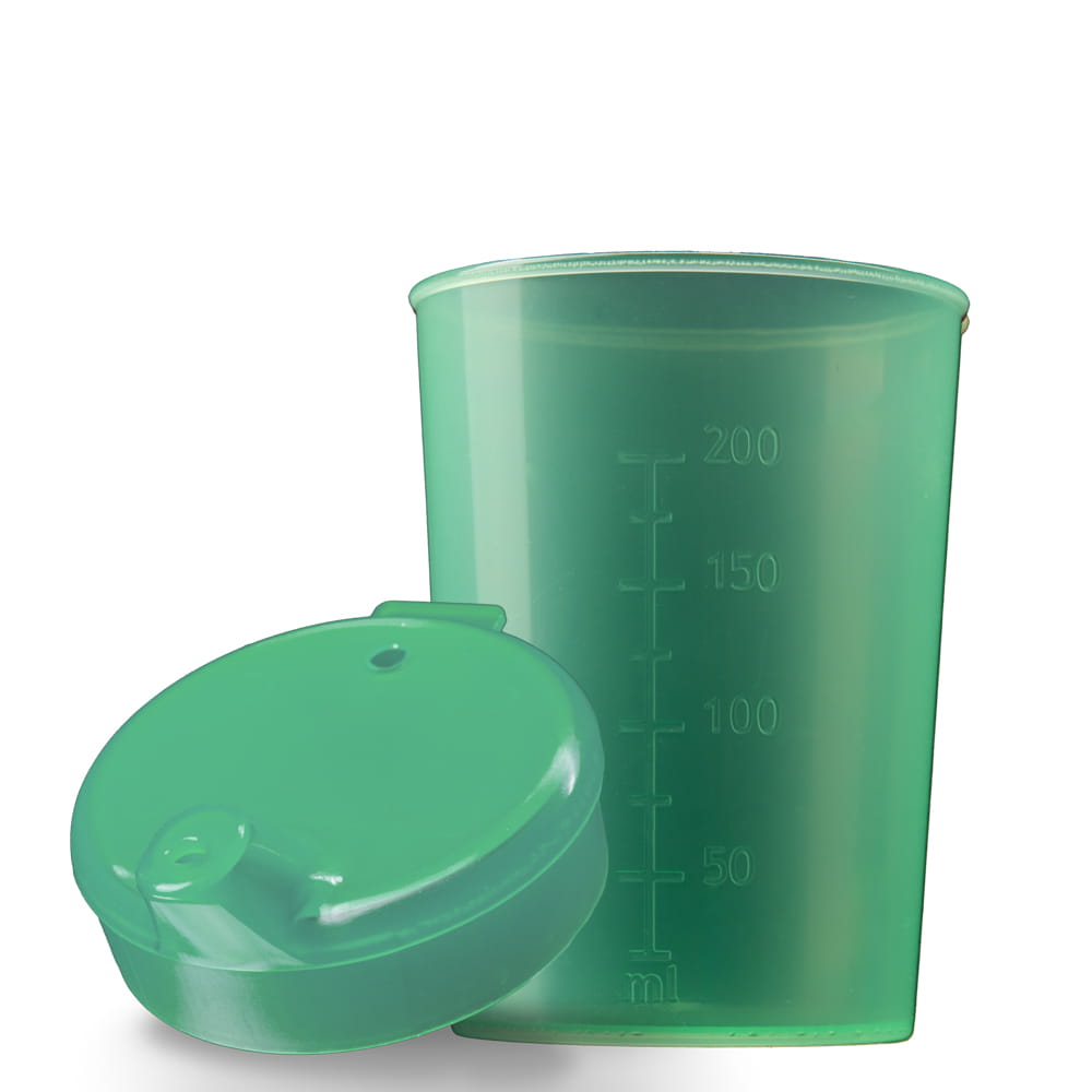 PP Schnabelbecher Oberteil und Unterteil SET,grün, 50 x 250 ml