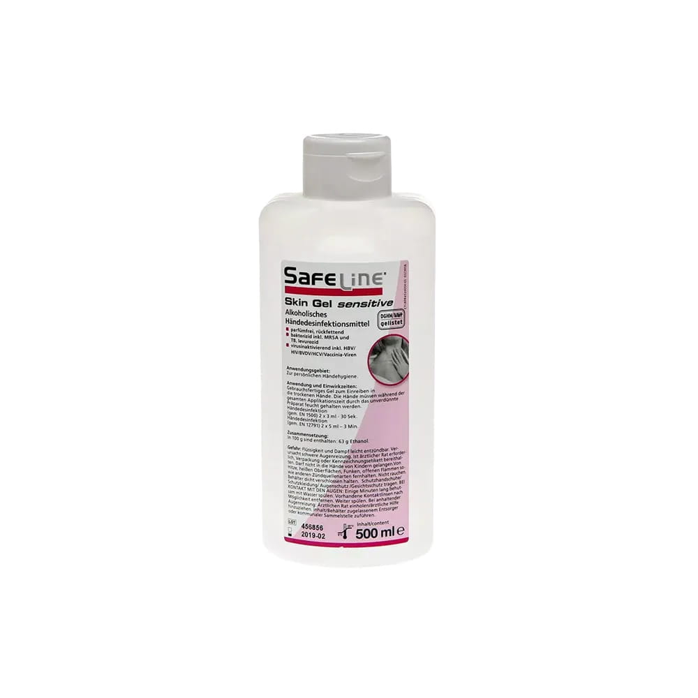 Händedesinfektionsgel, sensitive, 500 ml, Safeline Skin Händedesinfektionsgel, sensitive, 500 ml, Safeline Skin