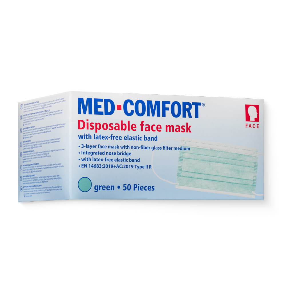 OP Maske, grün, Typ IIR, Med-Comfort