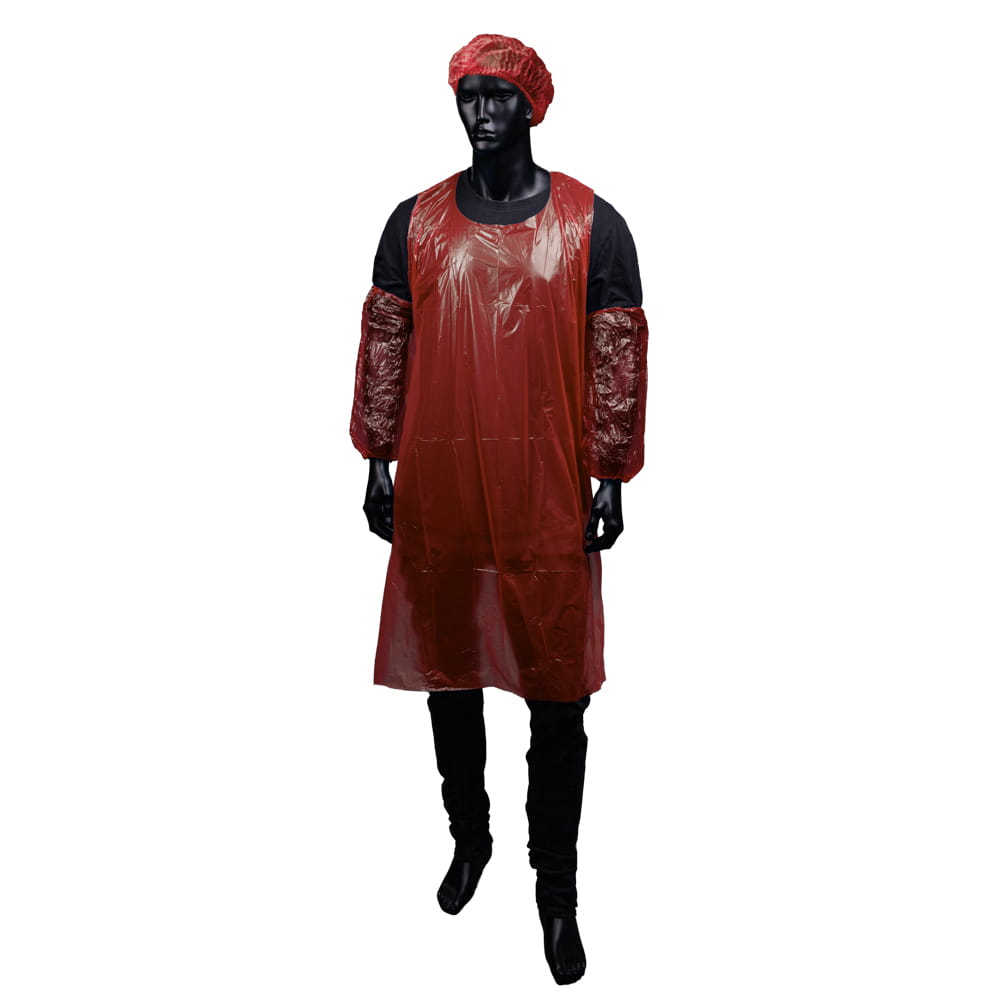 PE Ärmelschoner, 40 x 20 cm, Farbe rot, Polyethylen, Med-Comfort