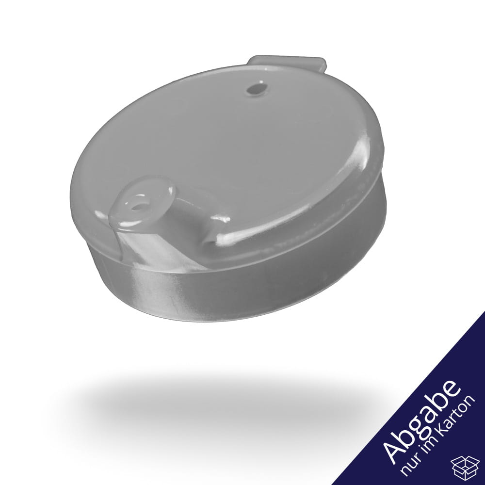 PP Schnabelbecher Oberteil, transparent, milchig, 4x4 mm für 250 ml