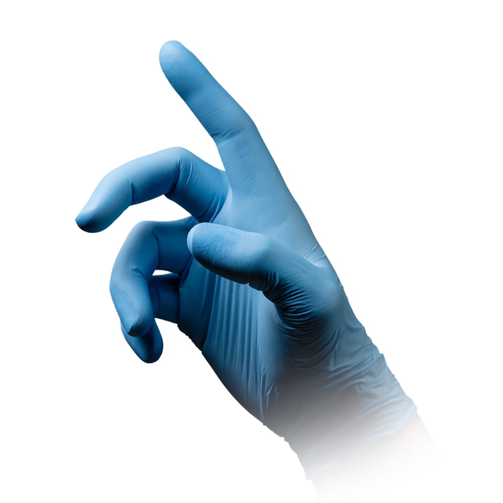 Nitrilhandschuhe, blau, Größe M, puderfrei, Puracomfort blue