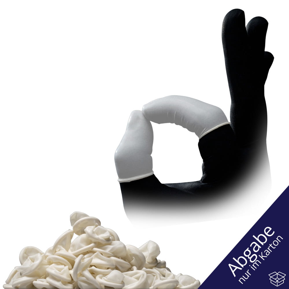 Latex Fingerlinge,Größe L, Size 4, Med-Comfort