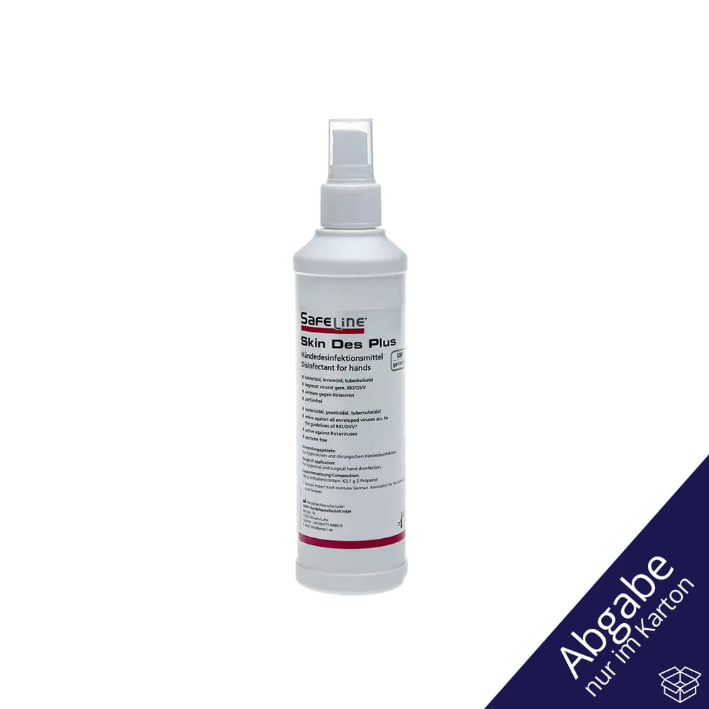 Händedesinfektionsspray, 250 ml, Safeline Skin Des Plus