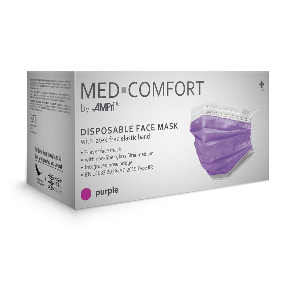 OP Maske, lila, Typ IIR, Med-Comfort
