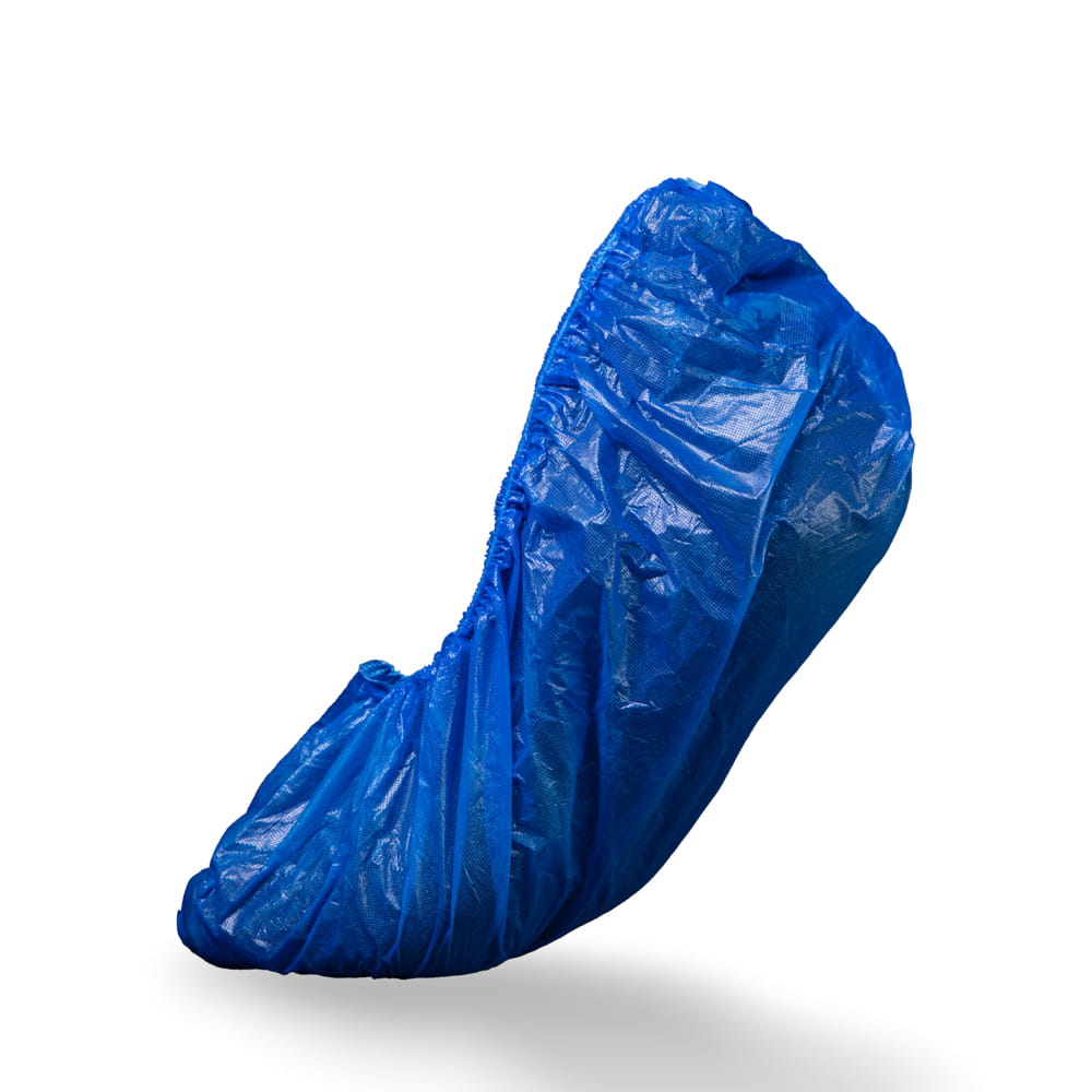 PE Einmal Überziehschuhe, 15 x 42 cm, blau, Polyethylen, Eco-Plus