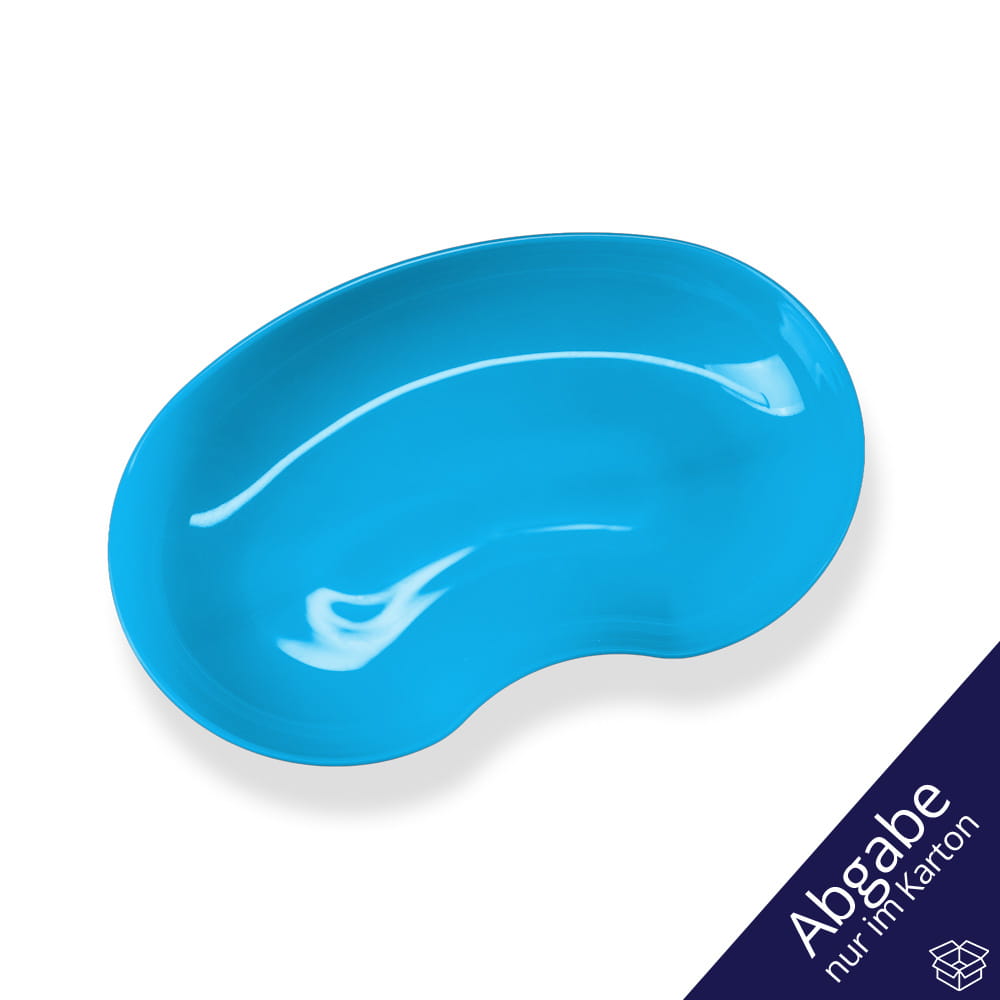 Kunststoff Nierenschale, Farbe hellblau, blau, 24 cm, 600 ml, Med-Comfort