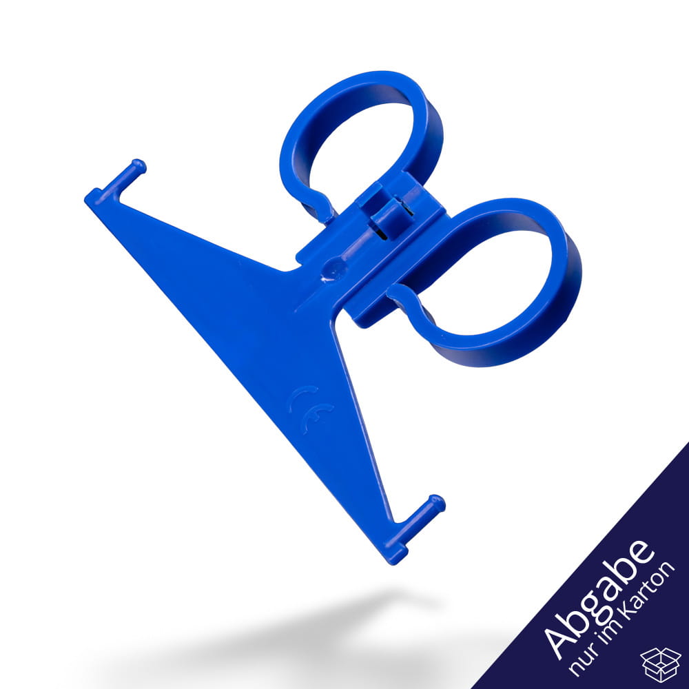 PP Urinbeutelhalterung, blau, Polypropylen